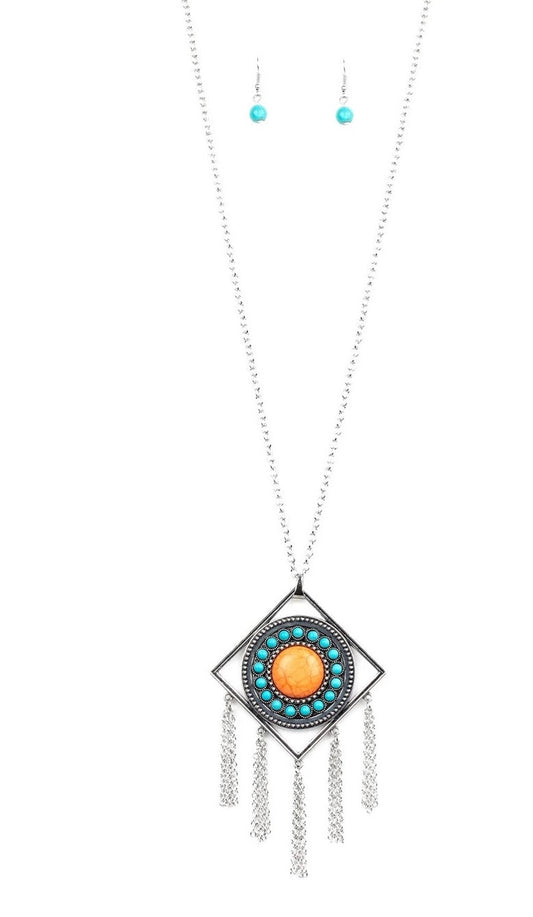 Sandstone Solstice (orange/turquoise)