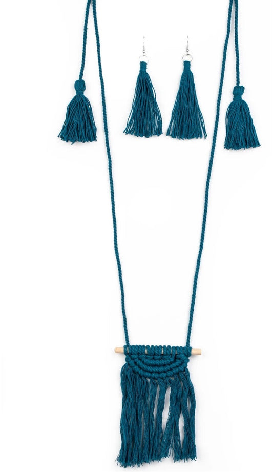 Between You and macrame (blue)