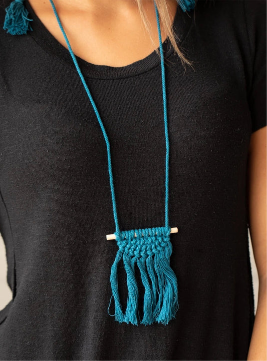 Between You and macrame (blue)